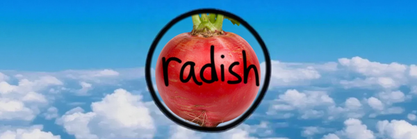 RADISH sky banner